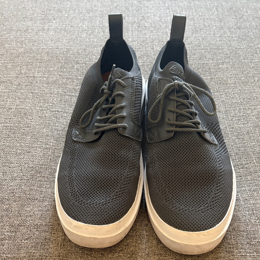 BYLT Basics Charcoal Knit Lace-Up Sneakers